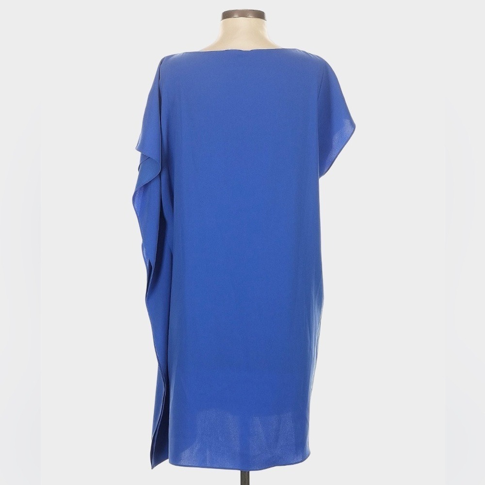 Anna Cate Blue Draped Shift Dress Small Resort Coastal Minimalist - Picture 5 of 8